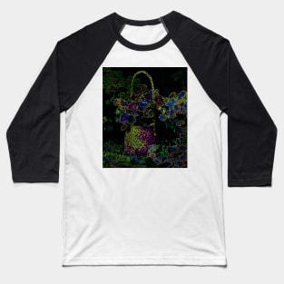 Black Panther Art - Flower Bouquet with Glowing Edges 9 Baseball T-Shirt